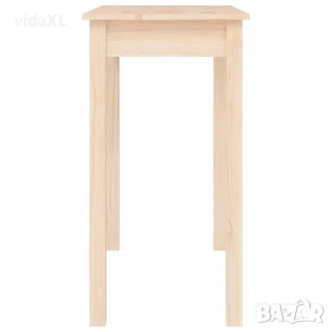 vidaXL Конзолна маса 80x40x75 см борово дърво масив, снимка 6 - Маси - 56147939