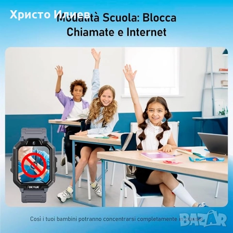 Детски смарт часовник OKYUK T17 4G детски смарт часовник с GPS Панда, снимка 2 - Смарт часовници - 52290246