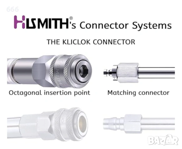 HiSmith HSC22 KlicLok System Adapter with Spring for Vac-U-Lock Dildos 6.5", снимка 6 - Части и Платки - 53940397