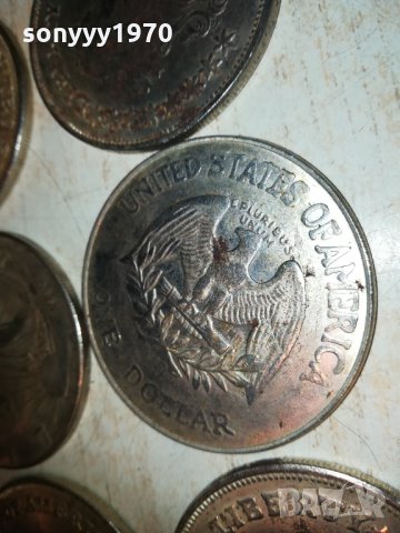 долари монети 6бр 1912201931, снимка 14 - Колекции - 31174179