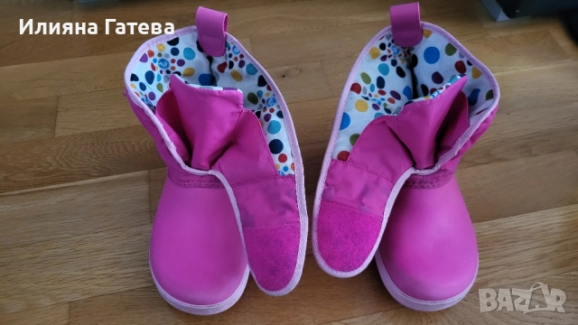 Апрески боти ботуши за момиче Crocs размер 33-34,21 см стелка, снимка 3 - Детски боти и ботуши - 52475667