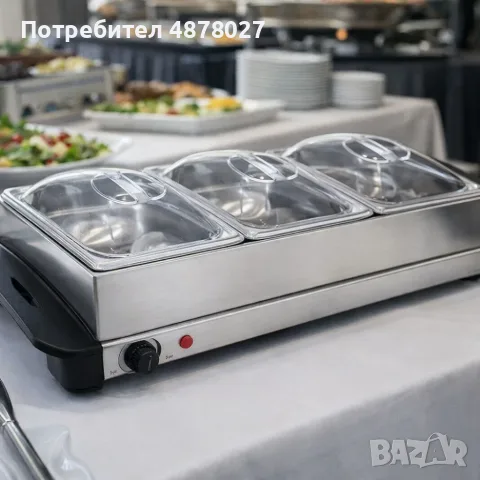 Електрически нагревател за бюфет 2 в 1 - винаги топла храна, снимка 5 - Кутии за храна - 55930431