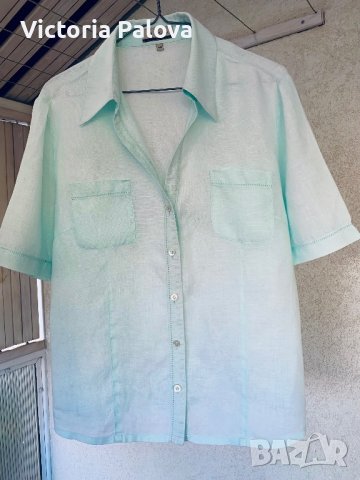 Ленена риза с удължен ръкав IN LINEA, снимка 5 - Ризи - 42278399