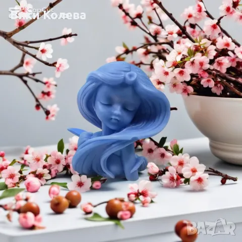 силиконов молд бюст на морска нимфа, снимка 2 - Форми - 48997066