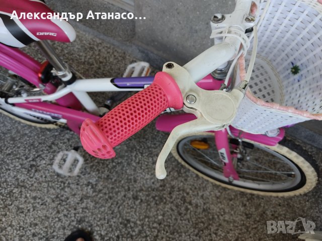 Детски велосипед Drag 18 Rush, помощни колела за момиче 5-6 г., снимка 4 - Детски велосипеди, триколки и коли - 37328534