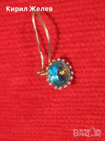 ПРЕКРАСНА ФИНА МАЙСТОРСКА СКЪПОЦЕННА СРЕБЪРНА ОБЕЦА СРЕБРО 925 с ЮВЕЛИРНО ФАСЕТИРАН СИН ЦИРКОН 38689