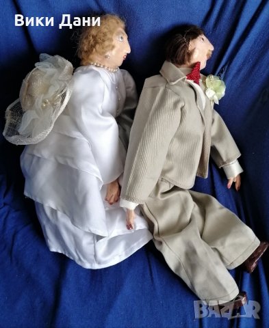 уникат големи кукли Швейцарски младоженци с характер, снимка 6 - Колекции - 30394098