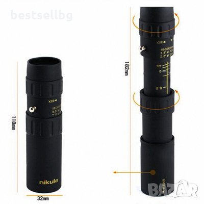 Мощен ловен качествен туристически монокъл за лов риболов птици 10-35x25, снимка 2 - Екипировка - 29159520