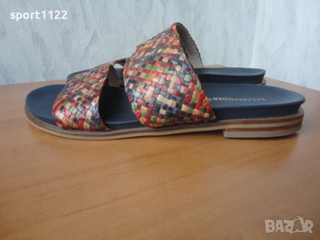 N38 Salamander/естествена кожа/дамски чехли, снимка 5 - Чехли - 54353109