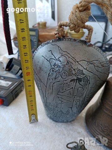 старо малко звънче, чан, хлопка за врата , снимка 9 - Други стоки за дома - 44157276