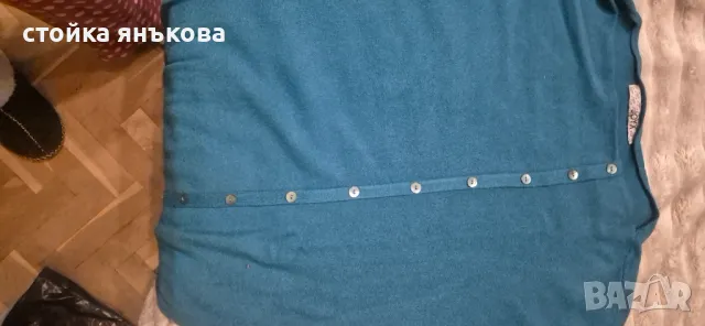 Продавам син дамски финно плетен пуловер , снимка 7 - Туники - 48787061