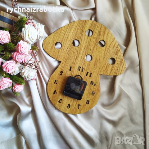 Часовник Гъбка - Стенен, снимка 2 - Стенни часовници - 29460027