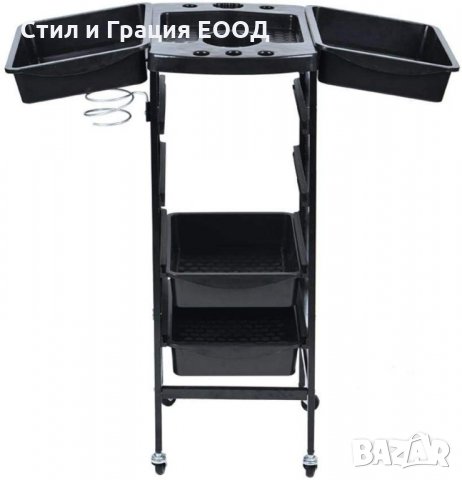 *Фризьорска количка Flora 48 х 31,5 х 87 см, снимка 3 - Фризьорски принадлежности - 31641856