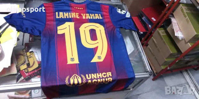 тениска Барселона нова Ямал м, Л размери спортно трико, снимка 2 - Тениски - 50242207