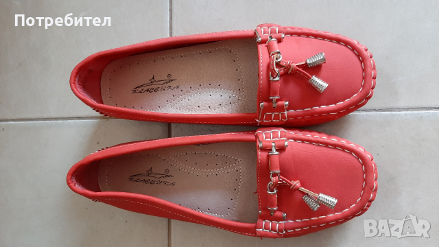 Чисто нови кожени еспадрили, снимка 1