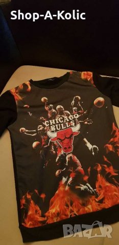 Youth CHICAGO BULLS MICHAEL JORDAN Hybrid Long Sleeve Shirt Made in Italy, снимка 2 - Суичъри - 29291459