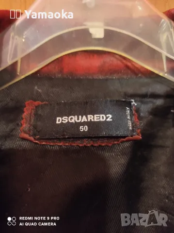 Естествена кожа яке DSQUARED2, снимка 3 - Якета - 48217321