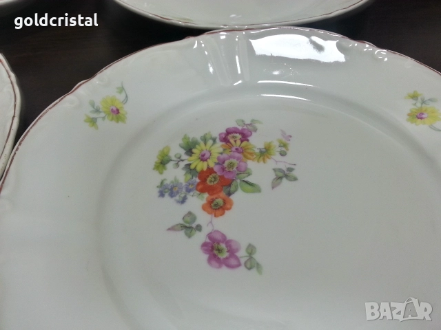 Стар български порцелан чинии , снимка 4 - Антикварни и старинни предмети - 52907602