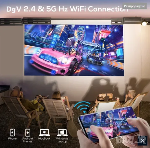 Проектор iZEEKER iPL310, 13000 лумина,4К Full HD, 5G WiFi, Bluetooth, 200 инча, снимка 13 - Плейъри, домашно кино, прожектори - 55953461