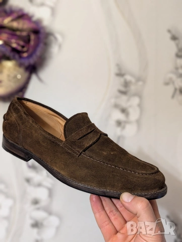 луксозни мокасини Alberto Fasciani BRIAN 57020 Penny Loafer Arabica номер 45, снимка 7 - Мокасини - 44185769