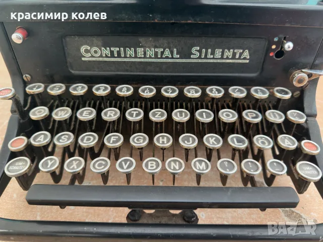 пишеща машина "Continental Silenta", снимка 2 - Антикварни и старинни предмети - 56481982