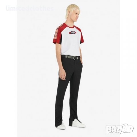 GIVENCHY Rare Three Tone Logo Мъжка Тениска size S, снимка 4 - Тениски - 35299017