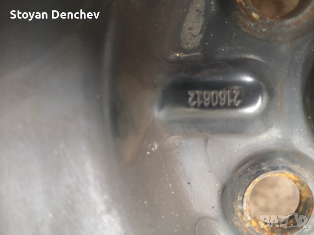 Железни джанти за тойота  5x 100 ет 45 в безупречно състояние, снимка 3 - Гуми и джанти - 53316540