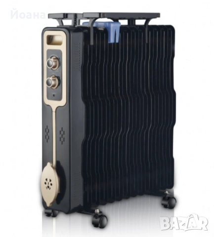 Радиатор, 2500W,13 ребра,3 степени,Поставка за дрехи