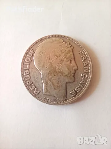 10 франка 1932 Франция сребро, снимка 2 - Нумизматика и бонистика - 47919334