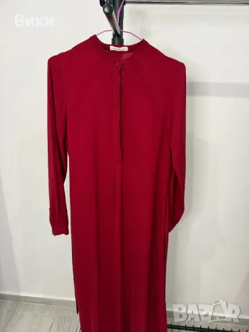 Червена рокля в размер S, снимка 8 - Рокли - 48428168
