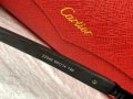 Cartier висок клас мъжки слънчеви очила с дървени дръжки, снимка 11