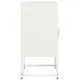 vidaXL Нощно шкафче бяло 36x39x78 cm Студено валцувана стомана, снимка 7