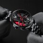 Уникален Мъжки Часовник Джанта GT-BORBET , Закалено минерално стъкло , Водоустойчив, снимка 2