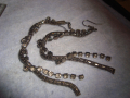 СТАРИ ИНТЕРЕСНИ ОБЕЦИ - ТИП ВЕРИЖКА с ИНКРУСТИРАНИ БЛЕСТЯЩИ КРИСТАЛИ 8617, снимка 6