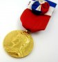 Франция-Почетен медал на труда 3-та степен-Оригинал-Позлата-Сребро, снимка 6