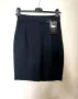 Нова тъмно синя пола с етикет S-M офис полa, снимка 1