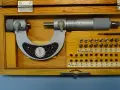 Микрометричен резбомер DDR Suhl M Thread Мicrometer 0-25mm 0.01mm, снимка 4