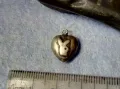 Стар КОЛЕКЦИОНЕРСКИ СЪРЦЕВИДЕН СРЕБЪРЕН ПЕНДАНТ Със ЗАЙЧЕТО на ПЛЕЙБОЙ ВИСОКА ПРОБА СРЕБРО 42015, снимка 2
