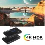 4k60 HDMI ARC удължител, 18G/bps HDBaseT удължител. IR+POE+ SPDIF, снимка 2