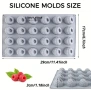 28 броя 3D малини силиконов молд шоколад лед гипс смола фондан за декорация на торта , снимка 2