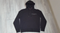Памучен суичър Tommy Hilfiger в черно с качулка размер М, снимка 1