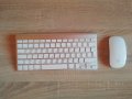 Apple мишка и клавиатура А1314 A1296, снимка 1 - Клавиатури и мишки - 39235261