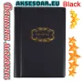Кожен джобен класьор албум с капачета за 120 монетни пари книга колекция за събиране и подарък, снимка 1