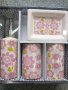 Порцеланов комплект за баня орнаменти цветя, снимка 1 - Други стоки за дома - 34519160