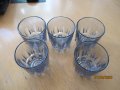 Комплект 5 бр. стъклени чаши за алкохолни напитки., снимка 1 - Чаши - 38783229