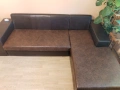 Ъглов диван с лежанка и функция сън от висококачествена еко кожа , снимка 11