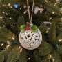 Коледни играчки за елха „Winter White Elegance“ – луксозни висящи декорации с натурален завършек и с, снимка 7