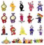50 бр teletubbies Телетъбис Телетабис самозалепващи лепенки стикери за украса картонена торта, снимка 3