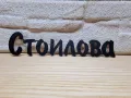 Персонализирана Табелка - надпис с фамилно име за входна врата, снимка 1