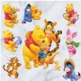 Много картинки с Мечо Пух стикер лепенка самозалепващ за стена и мебел детска стая декорация, снимка 2